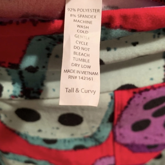 Women's Size TC LulaRoe Leggings - Picture 3 of 3
